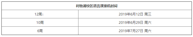 2019年利物浦等英国大学语言课及正课接机时间安排汇总